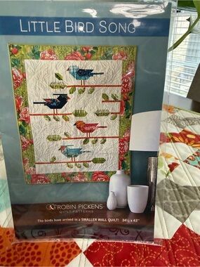 Robin Pickens Little Bird Song Wall Quilt Pattern